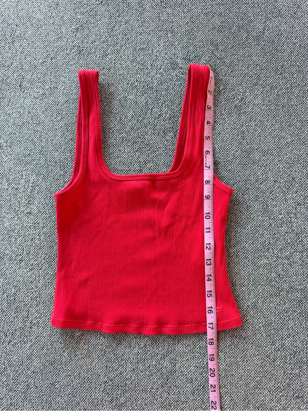 Ribbed Scoop Tank Trio - Red, Gray, Blue - Picture 11 of 13